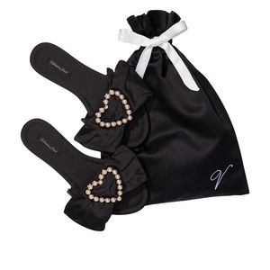 VICTORIA'S SECRET Embellished Satin Bow Slide